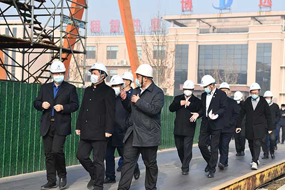 濱州市市委常委、常務(wù)副市長張偉一行來我司調(diào)研經(jīng)濟運行、疫情防控和安全生產(chǎn)工作